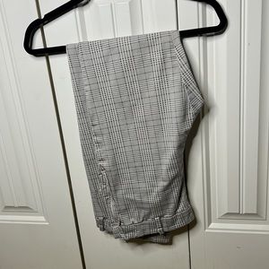H&M plaid dress capris